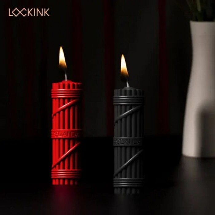БДСМ-свічки LOCKINK SEVANDA Fetish Drip Candles Set, 2 шт, низькотемпературні, шкребок у комплекті