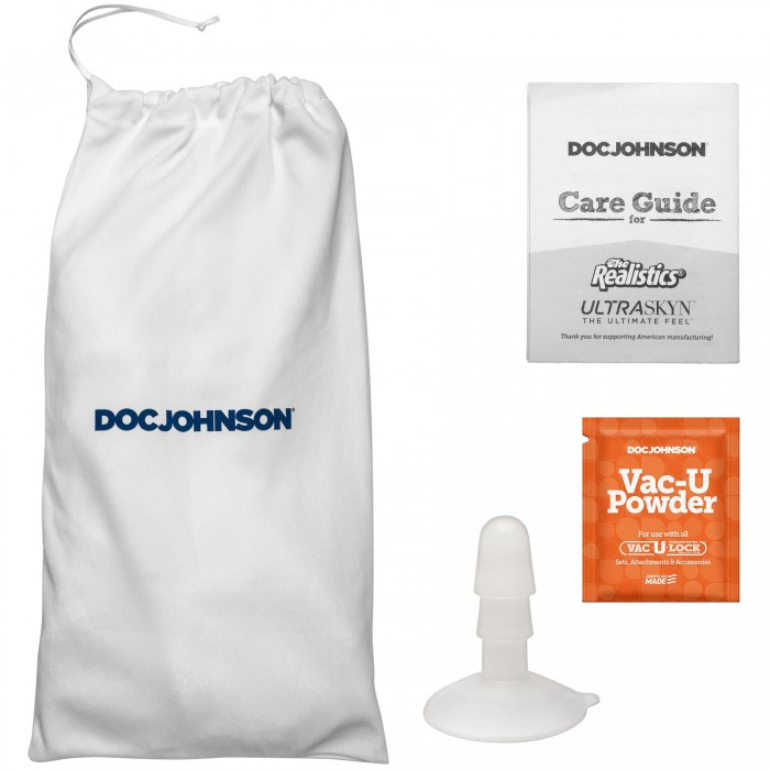 Фалоімітатор Doc Johnson The Realistic Cock ULTRASKYN - 5 Inch with Balls Chocolate