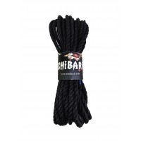 Джутова мотузка для Шибарі Feral Feelings Shibari Rope, 8 м чорна