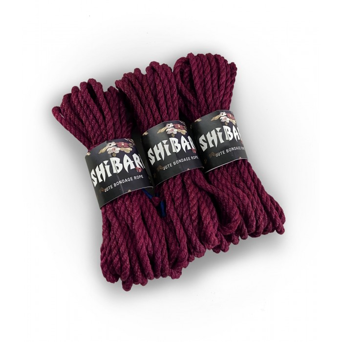 Джутова мотузка для шібарі Feral Feelings Shibari Rope, 8 м фіолетова