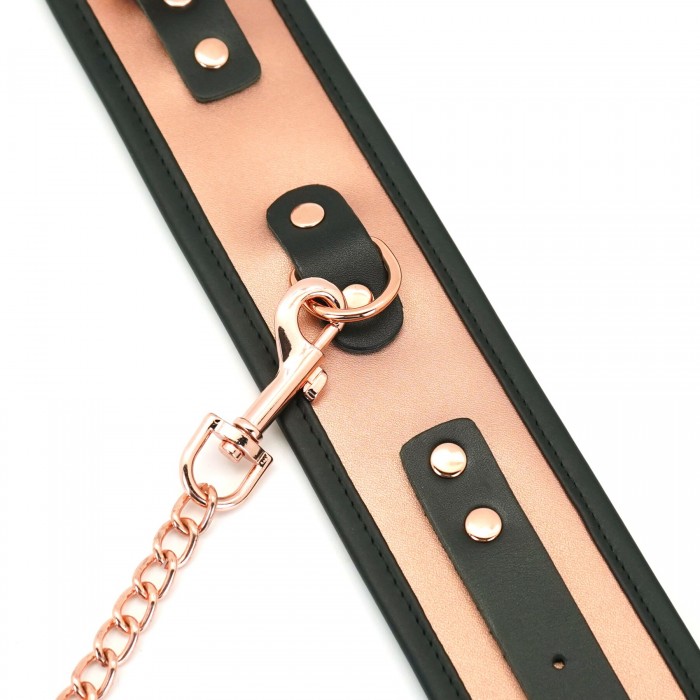 Поножі Liebe Seele Rose Gold Memory Ankle Cuffs, натуральна шкіра, рожеве золото