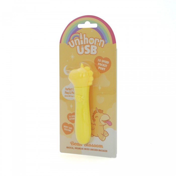 Вібратор-єдиноріжка Unihorn USB Bullet – Bean Blossom, віброкуля, USB-зарядка, 10 режимів