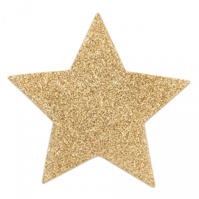 Пестіс - стикини Bijoux Indiscrets - Flash Star Gold, наклейки на соски