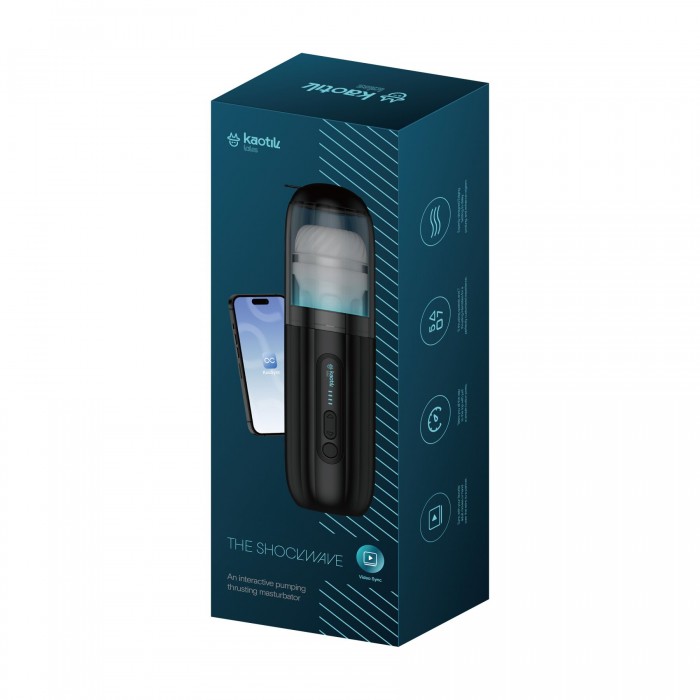 Смарт-мастурбатор Kaotik Labs The Shockwave, режим edging, імітація фрикцій