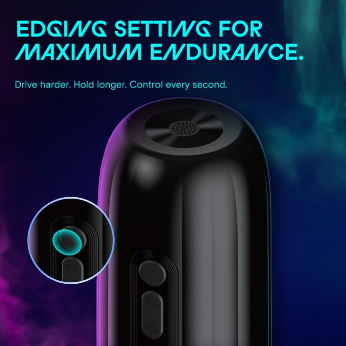 Смарт-мастурбатор Kaotik Labs The Shockwave, режим edging, імітація фрикцій