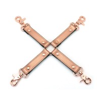 Хрестовина для фіксації Liebe Seele Rose Gold Memory Hog Tie, натуральна шкіра, рожеве золото
