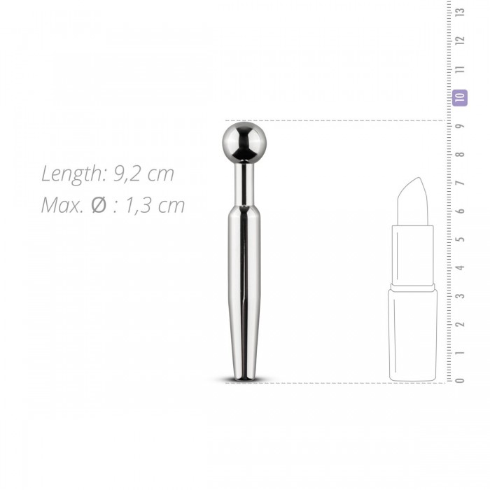 Порожнинний уретральний стимулятор Sinner Gear Unbendable – Hollow Penis Plug, довж.7,5см, діам.12мм