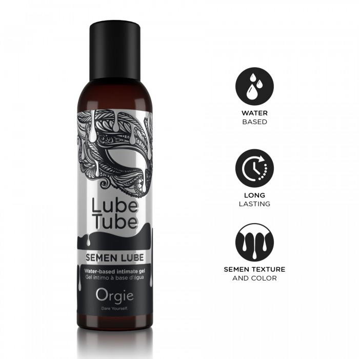 Лубрикант з імітацією сперми Orgie Lube Tube Semen Lube, 150 мл, водна основа, без смаку та запаху