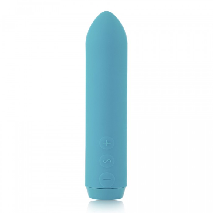 Мінівібратор Je Joue - Classic Bullet Vibrator Teal з глибокою вібрацією і фіксацією на палець + подарунок косметичка