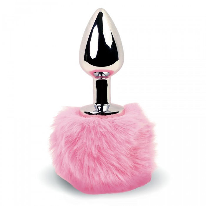 Анальна пробка FeelzToys - Bunny Tails Butt Plug Pink