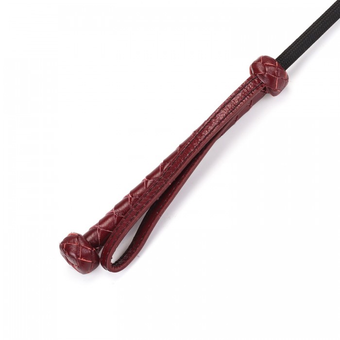 Шльопалка-сердечко Liebe Seele Wine Red Riding Crop with Heart-Shape Tip, натуральна шкіра