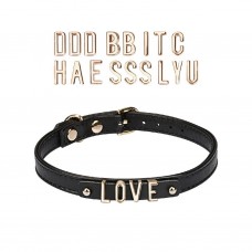 Чокер Liebe Seele DIY Choker with 21 Removable Letters, знімні букви, 21 буква в комплекті