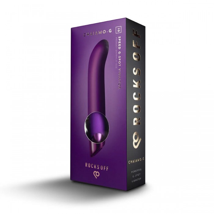 Вібратор для точки G Rocks Off Chaiamo G Purple, 10 режимів