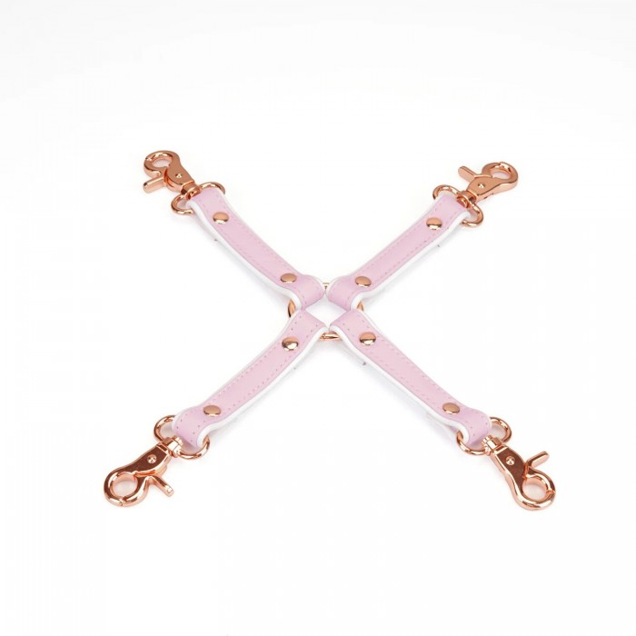Хрестовина Liebe Seele White & Pink Leather Hogtie