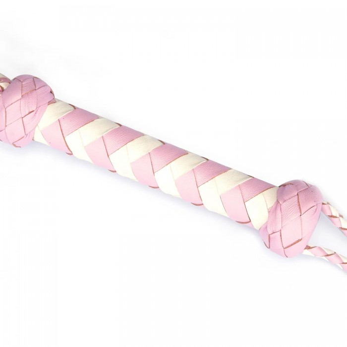 Флогер Liebe Seele White & Pink Leather Whip