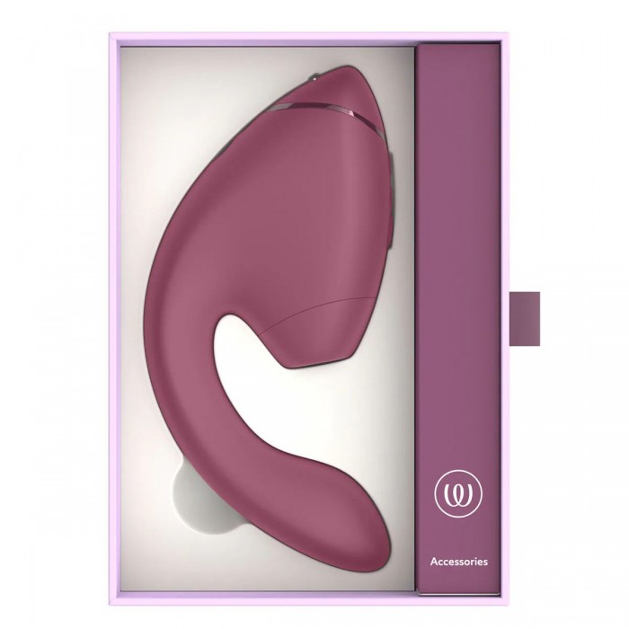 Подвійний вакуумний кліторальний стимулятор з вібрацією Womanizer Next Duo - Dusky Pink