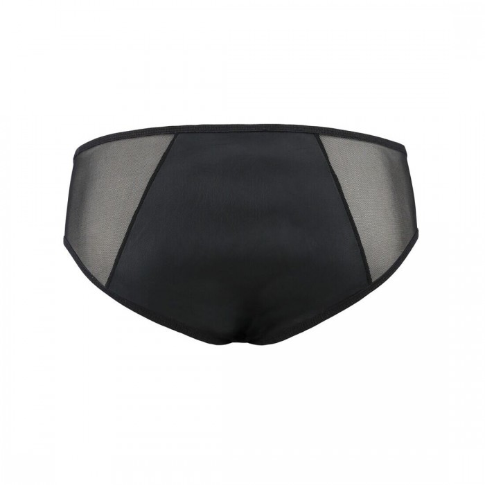 Чоловічі сліпи на блискавці Passion 042 SLIP TIMMY S/M Black, екошкіра, сітка