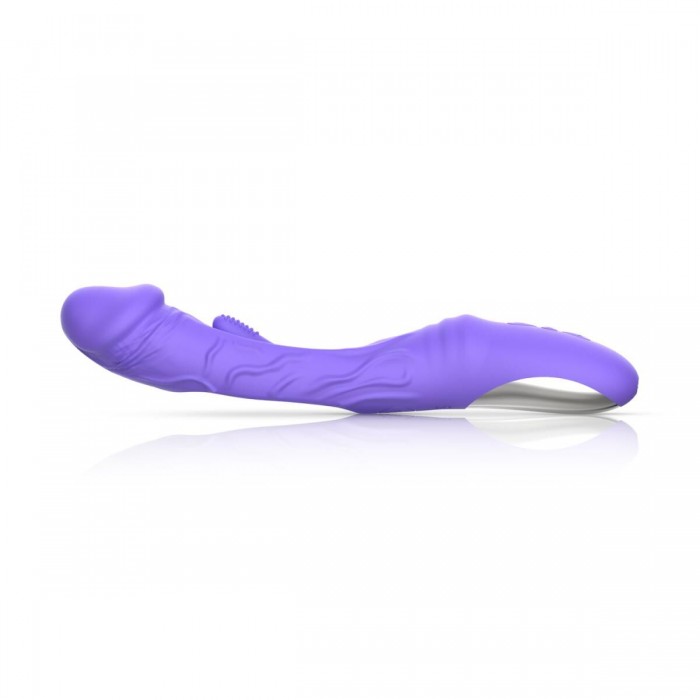 Вібратор точки G з вагінальним відростком Good Vibes Only – Flax Vibrating Dildo with G-Spot Stimulator
